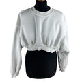 Zara Beige Cropped Sweater Jumper Crew Neck Women's UK Size S