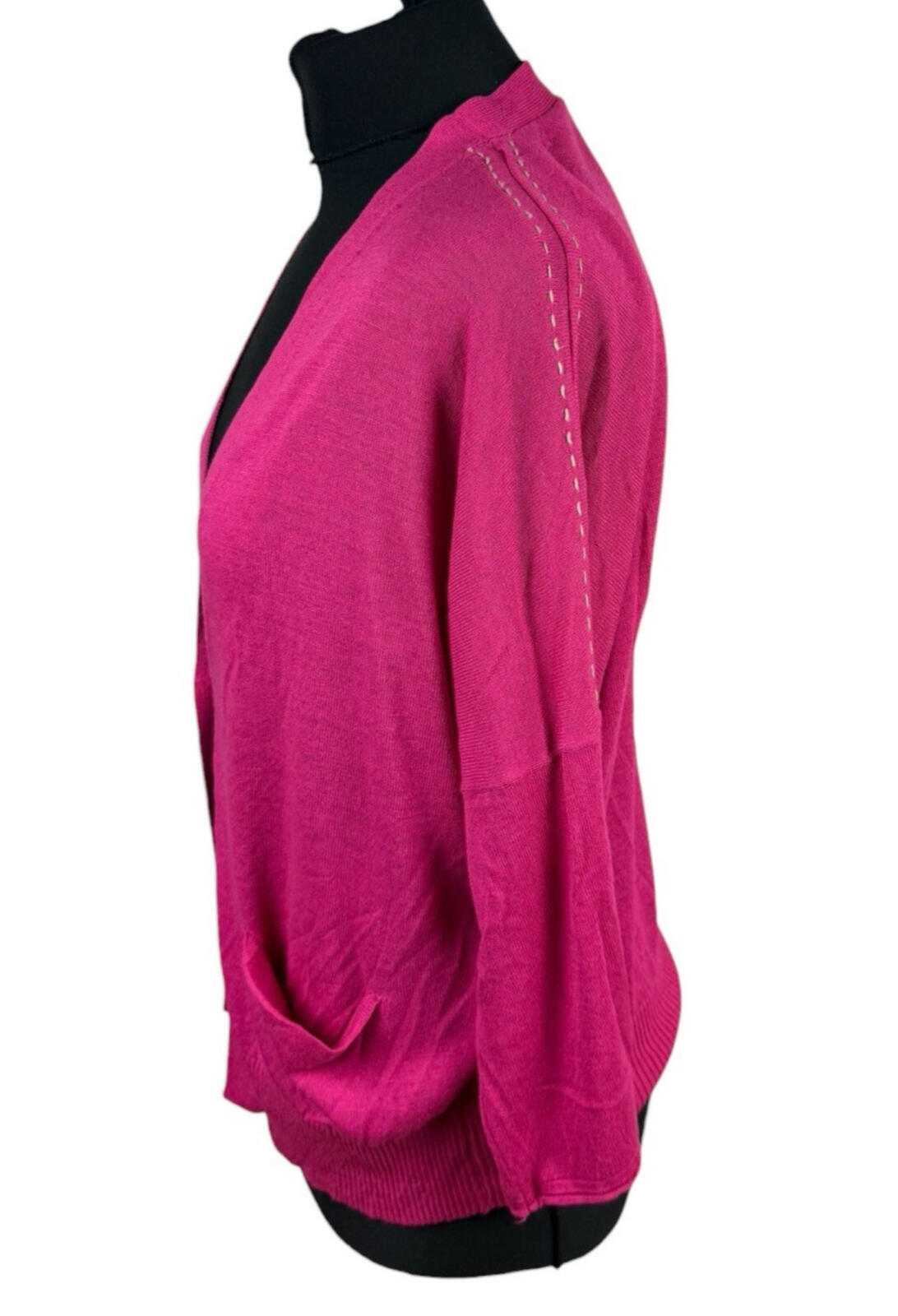 United Colours of Benetton Cardigan Women's UK One Size Lightweight Bright Pink