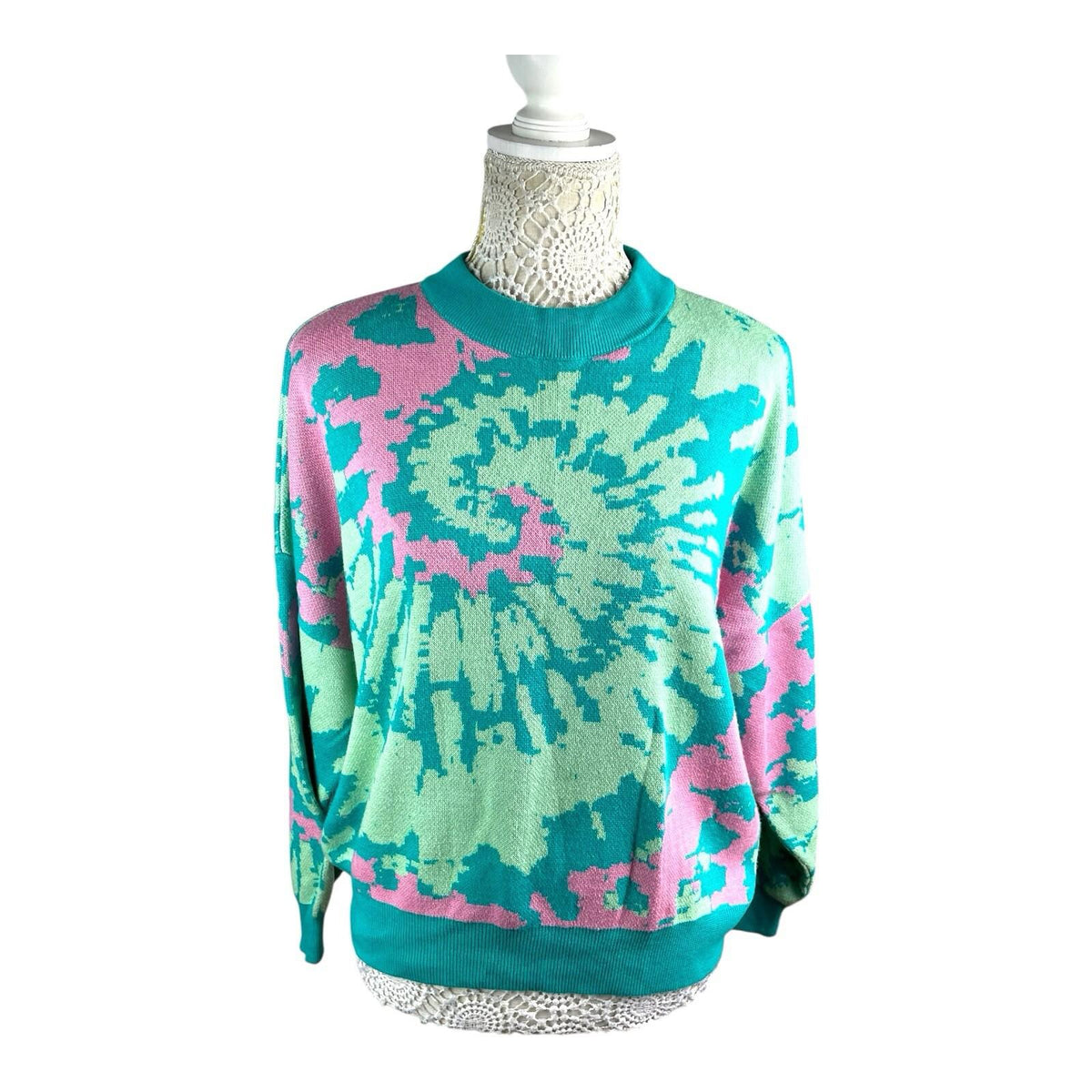Boohoo Tie Dye Jumper Relaxed Fit Women's UK Size M