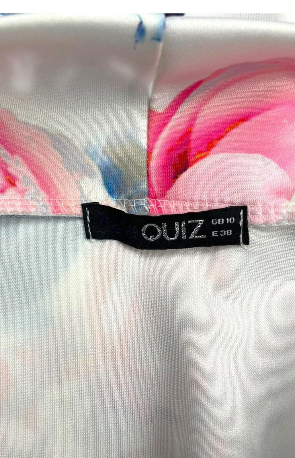 Quiz Occasion Dress Floral A-Line Off Shoulder Women's UK Size 10
