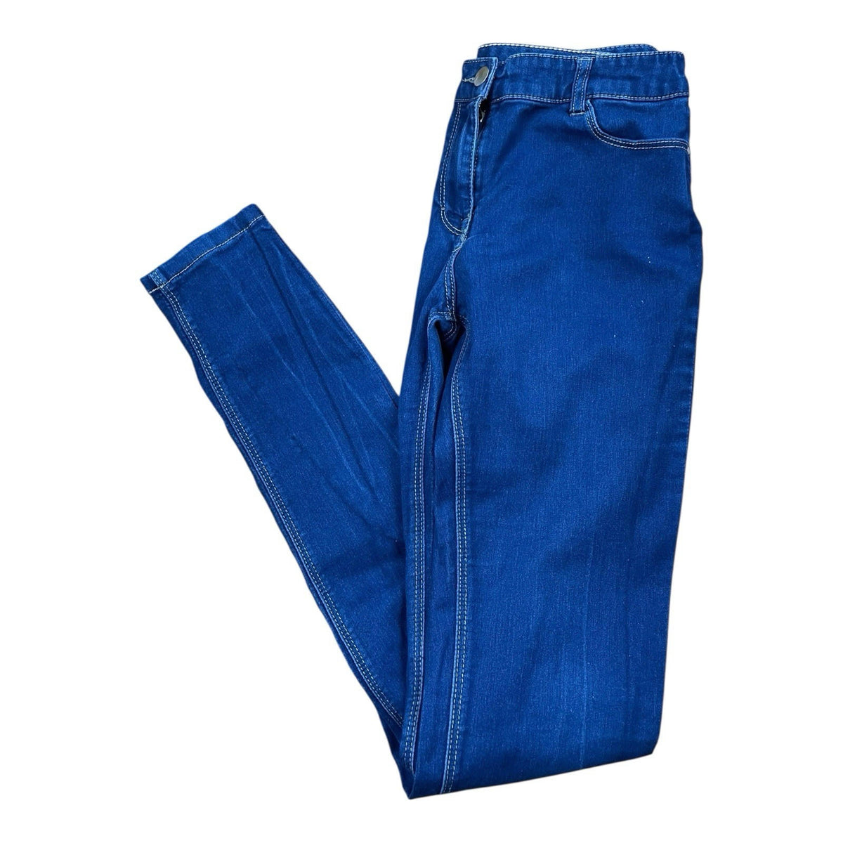 Very Navy Blue Denim Jegging Jeans Long Leg Skinny Fit Women's UK Size 12 L