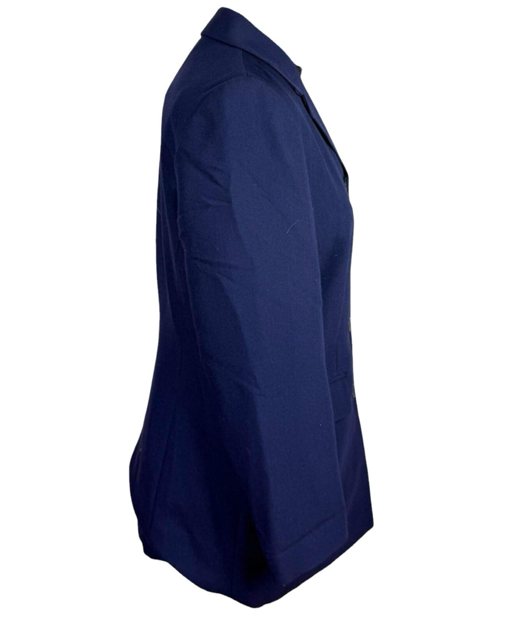 Essentials Blazer Jacket Women's UK Size 12 Mid Length Navy Blue Collared