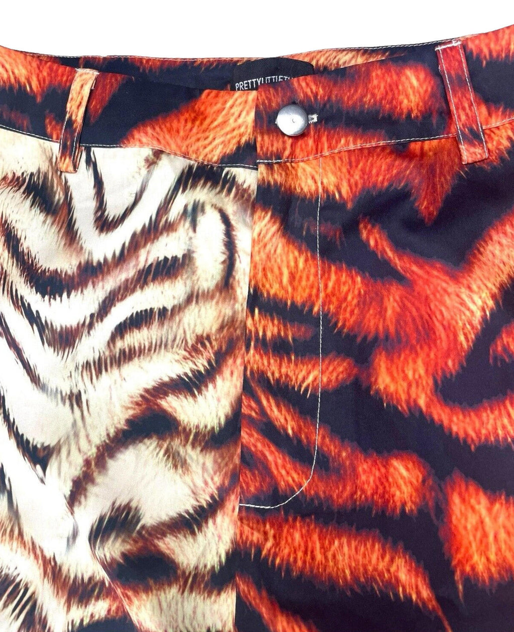 Pretty Little Thing Tiger Print Trousers Women's UK Size 10