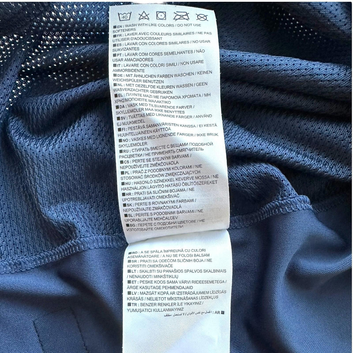 Nike Dri-Fit T' Shirt Men's UK Size S Blue Breathable Excercise Football Running