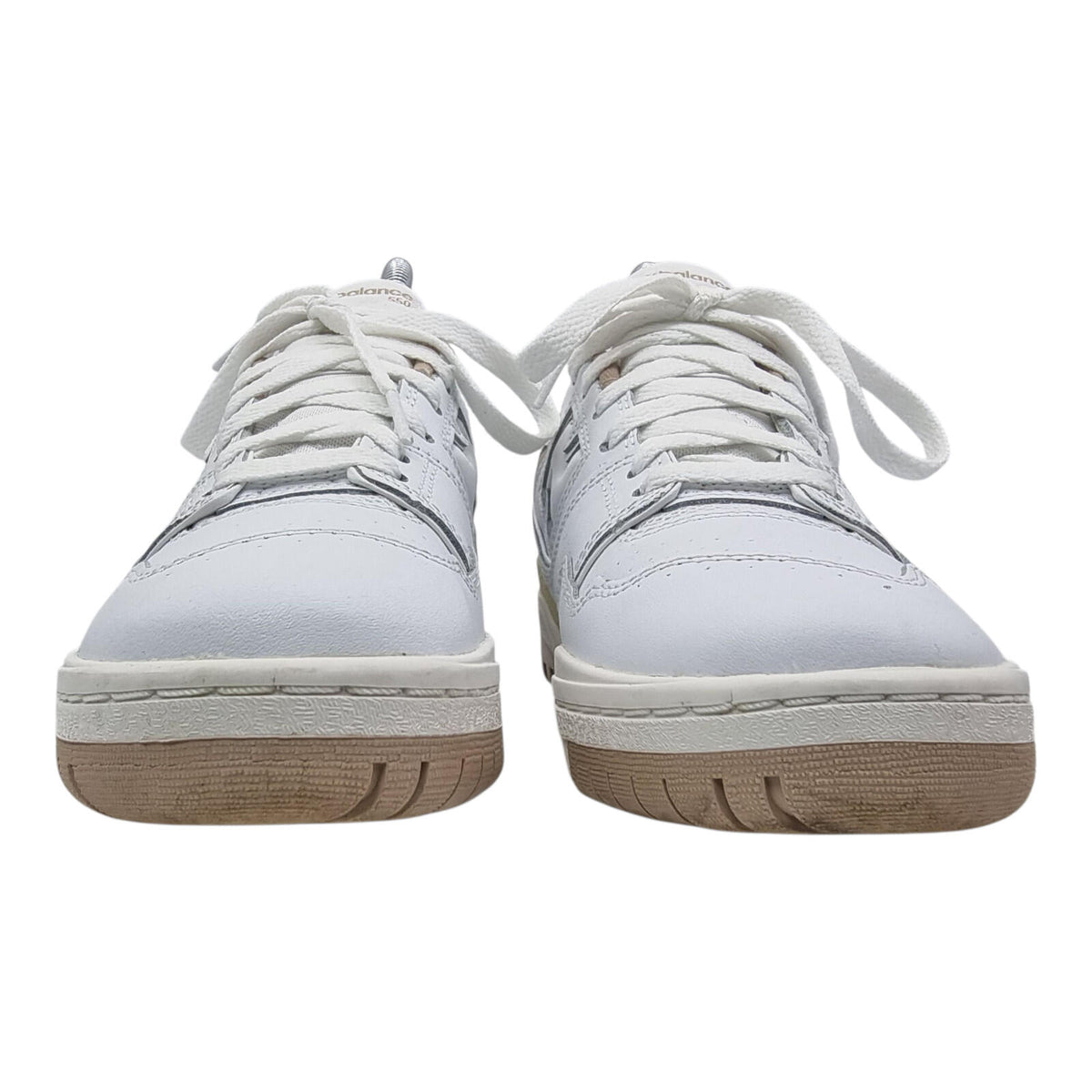 New Balance 550 Trainers Women's UK Size 4 White Tan Synthetic Leather