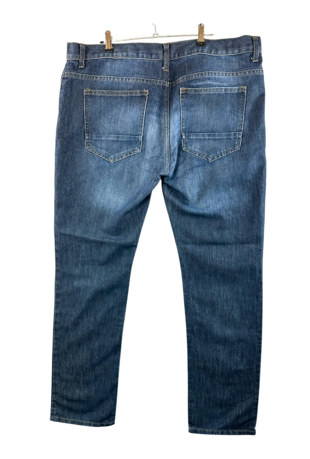Denim & Co. Blue Denim Co Jeans Men's UK Size 36W 32L Blue Straight Zip Front 5 Pocket