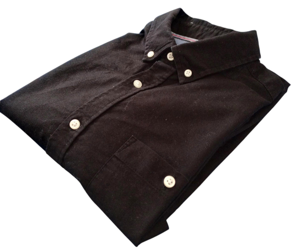 F&F Shirt Short Sleeve Black 100% Cotton Pocket Men's UK Size M Medium