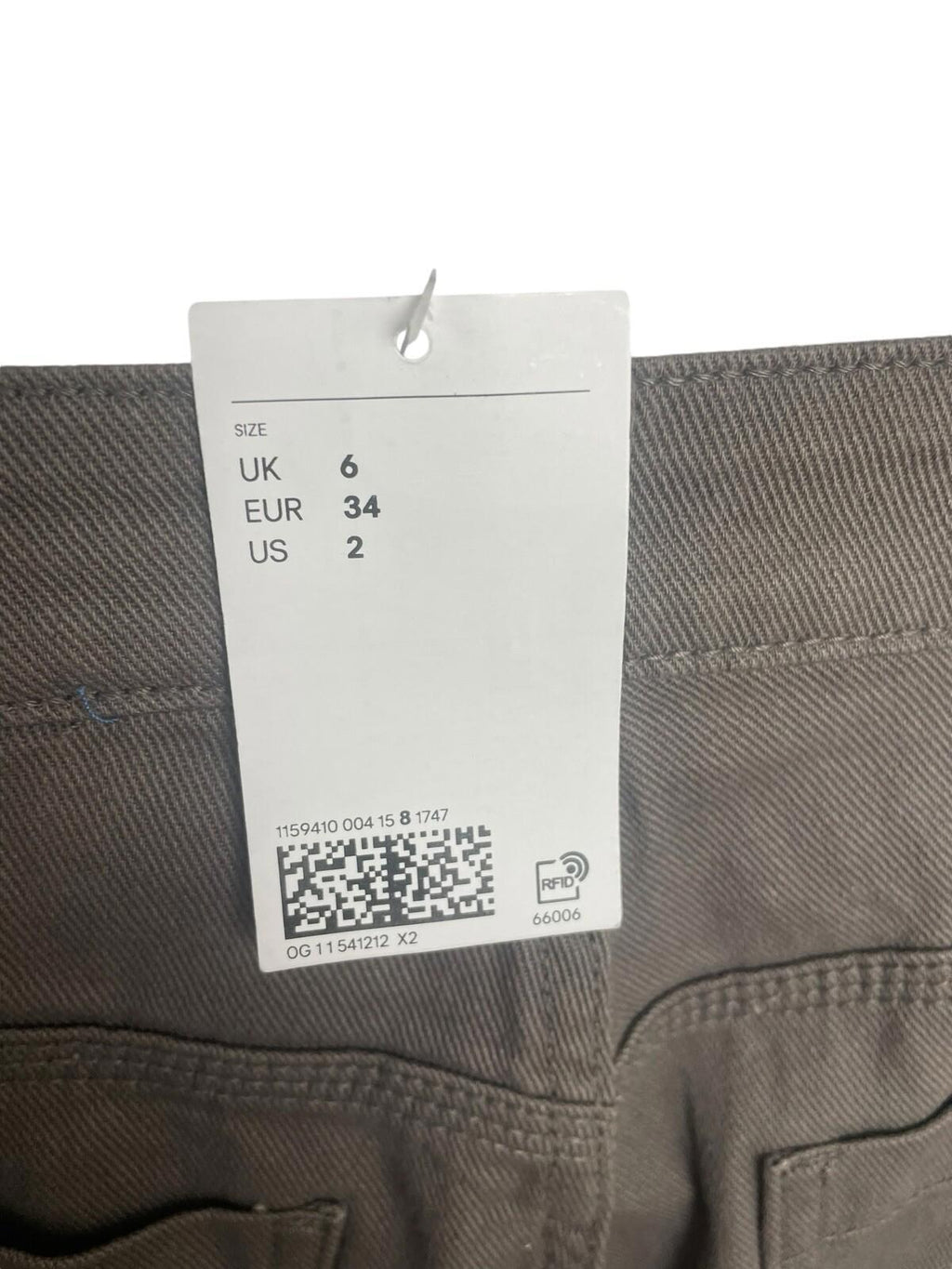 Divided Grey Twill Denim Cargo Pants Women’s UK Size 6