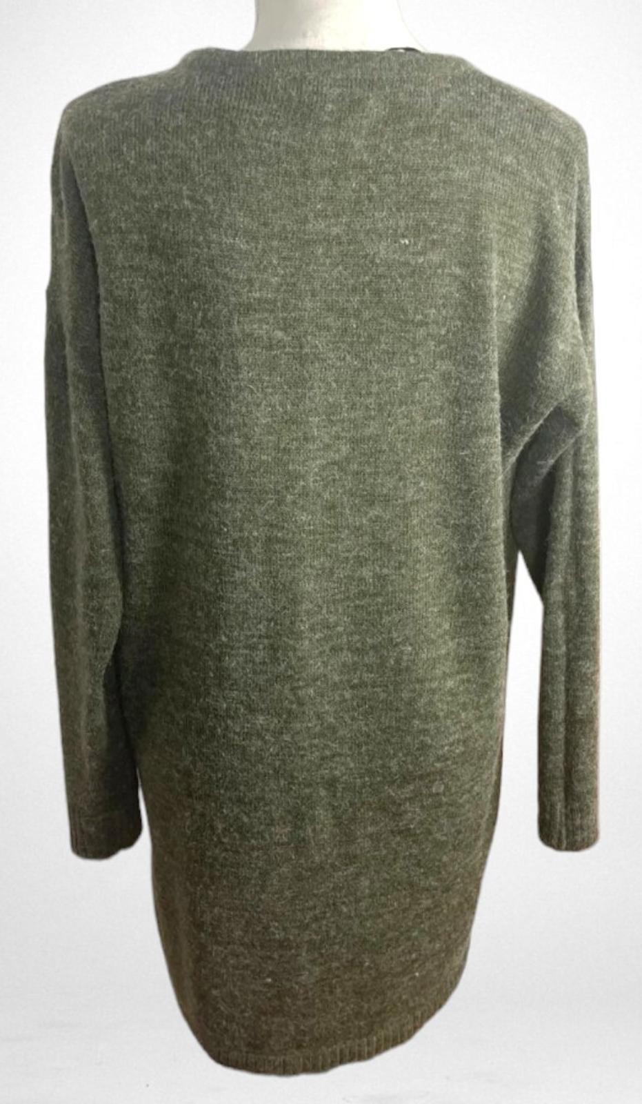 VILA Khaki Vila Jumper Dress Green Over Sized Summer Women's UK Size M