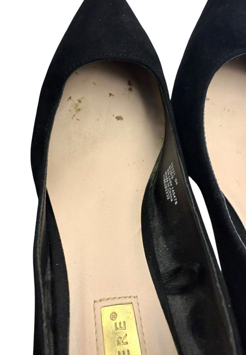 Atmosphere Black Atmosphere Black Faux Suede Court Shoes Pointed Toe Stiletto Women's UK Size 6