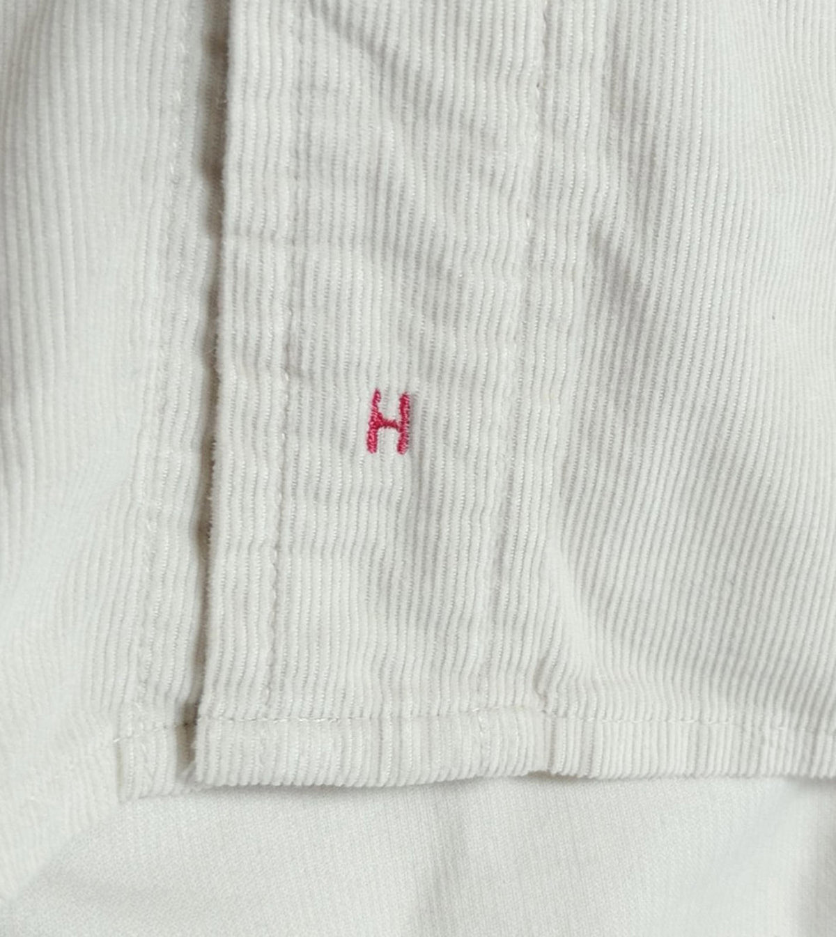 Hathaway Sport Corduroy Shirt Men's UK Size XL Beige Long Sleeve 100% Cotton