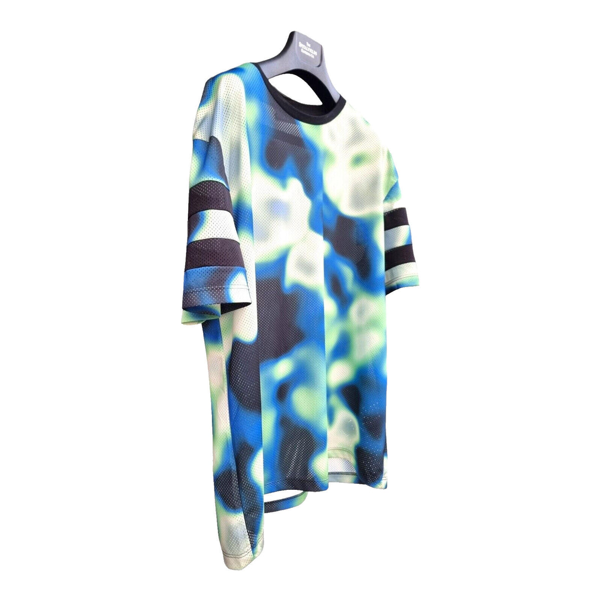 Primark T-shirt Psychedelic Mesh Paint Spill Men's UK Size XL