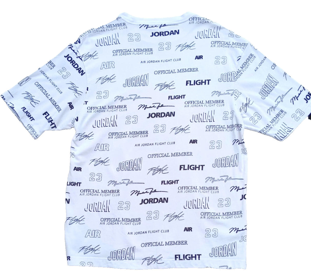 Nike White Nike Air Jordon T-Shirt Men's UK Size M White 100% Cotton Graphic Print