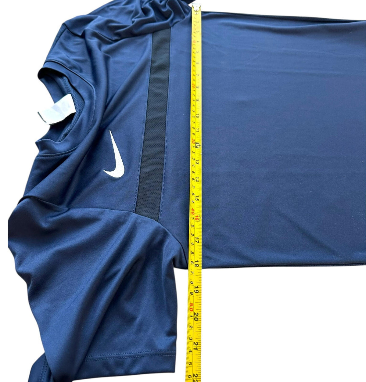 Nike Dri-Fit T' Shirt Men's UK Size S Blue Breathable Excercise Football Running