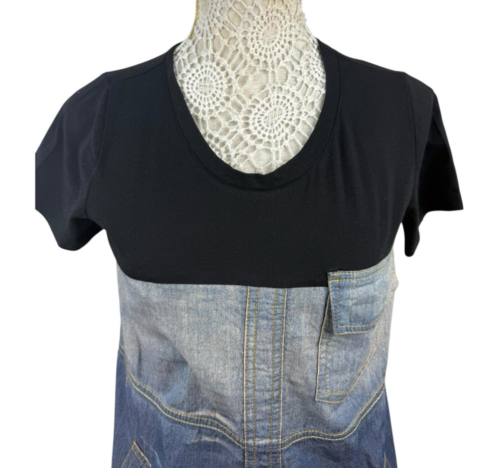Denim T-shirt Dress Pockets Knee Length Women’s UK Size M (10)