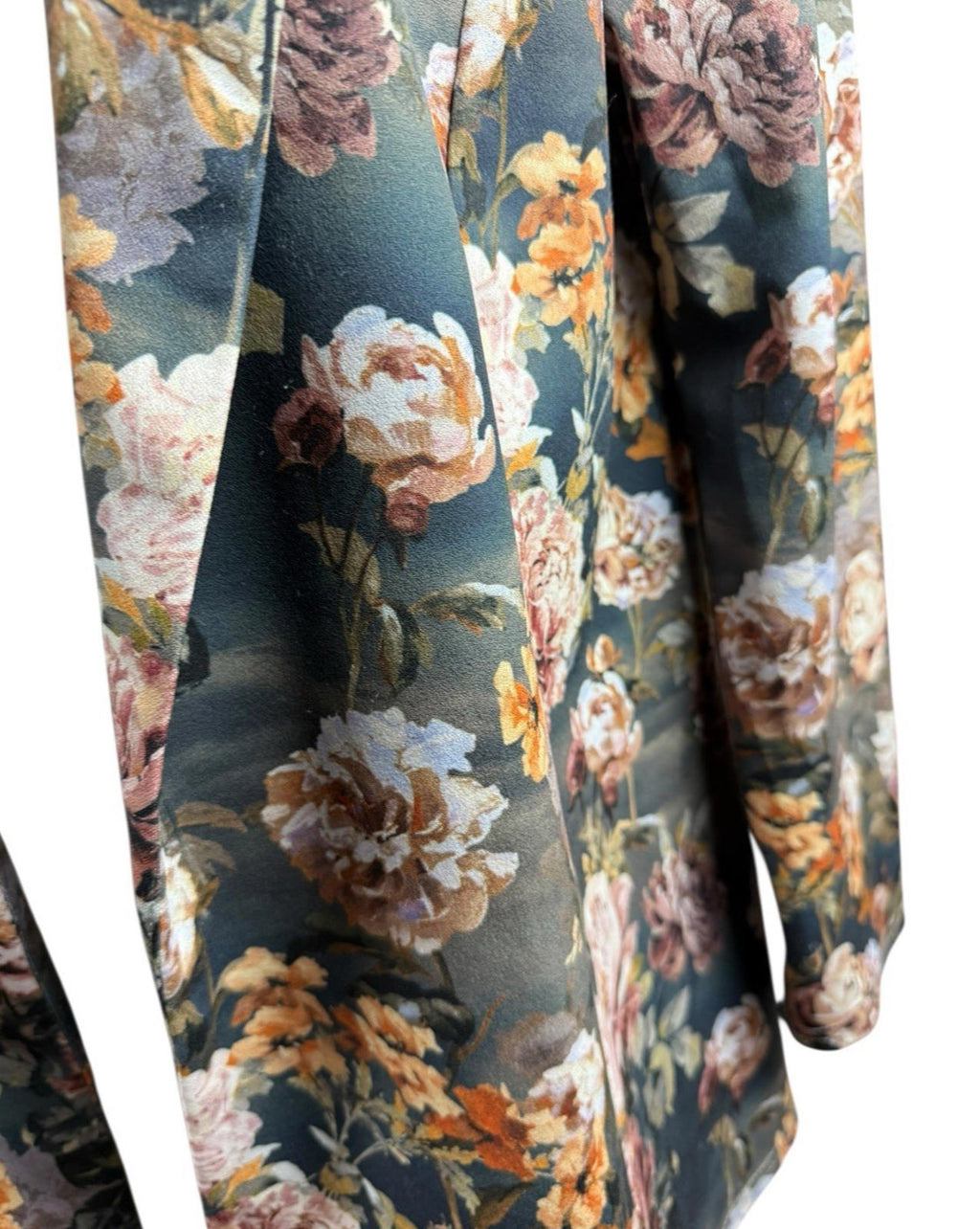 ASOS Floral Blazer Jacket Long Sleeve Collared Autumnal Women's UK Size 10