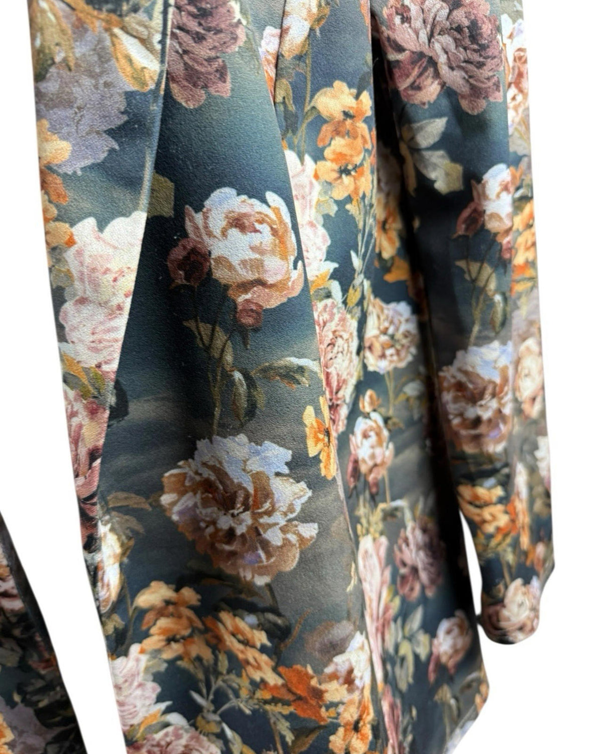 ASOS Floral Blazer Jacket Long Sleeve Collared Autumnal Women's UK Size 10