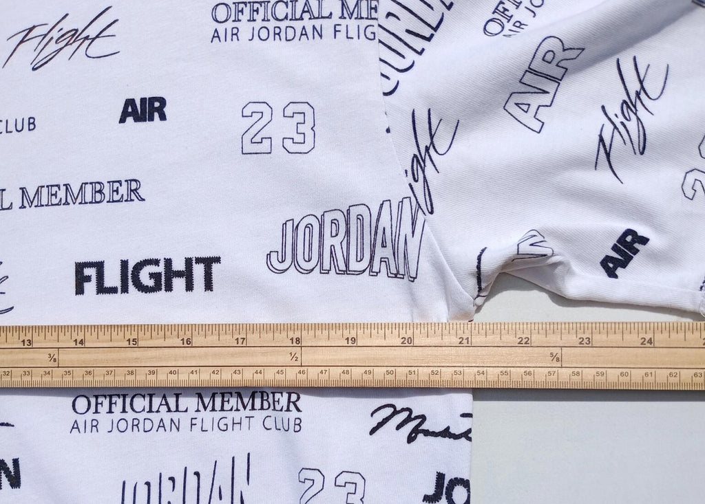 Nike White Nike Air Jordon T-Shirt Men's UK Size M White 100% Cotton Graphic Print
