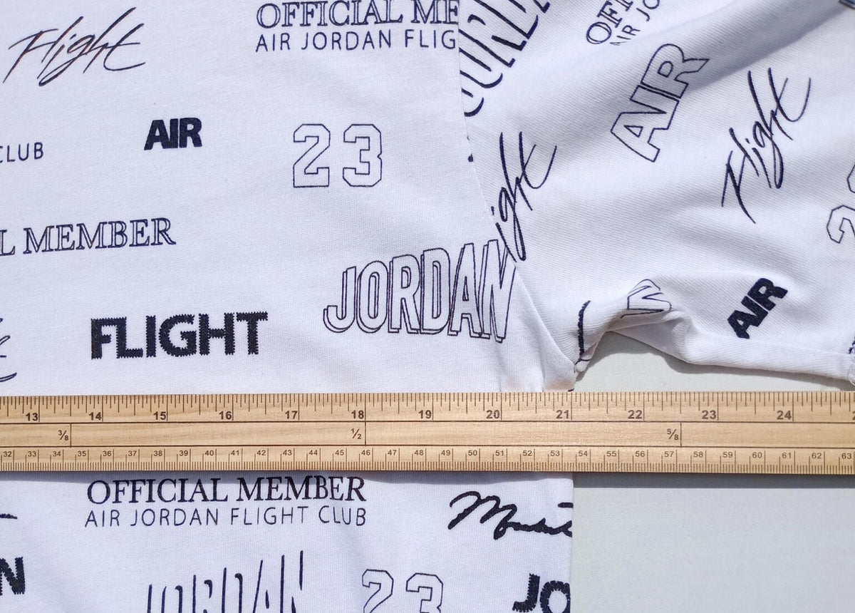 Nike White Nike Air Jordon T-Shirt Men's UK Size M White 100% Cotton Graphic Print