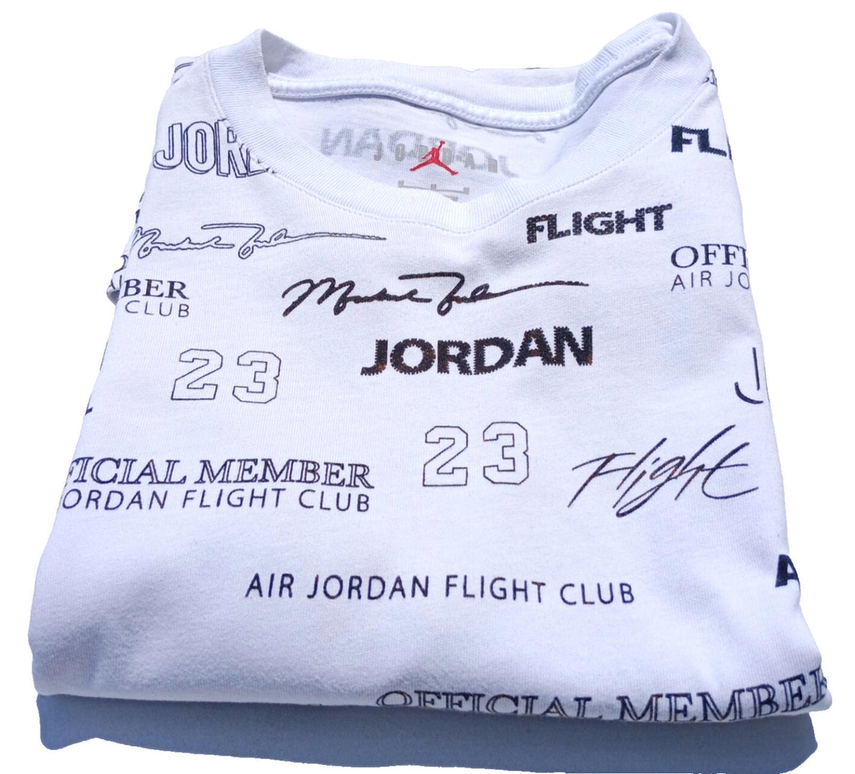 Nike White Nike Air Jordon T-Shirt Men's UK Size M White 100% Cotton Graphic Print