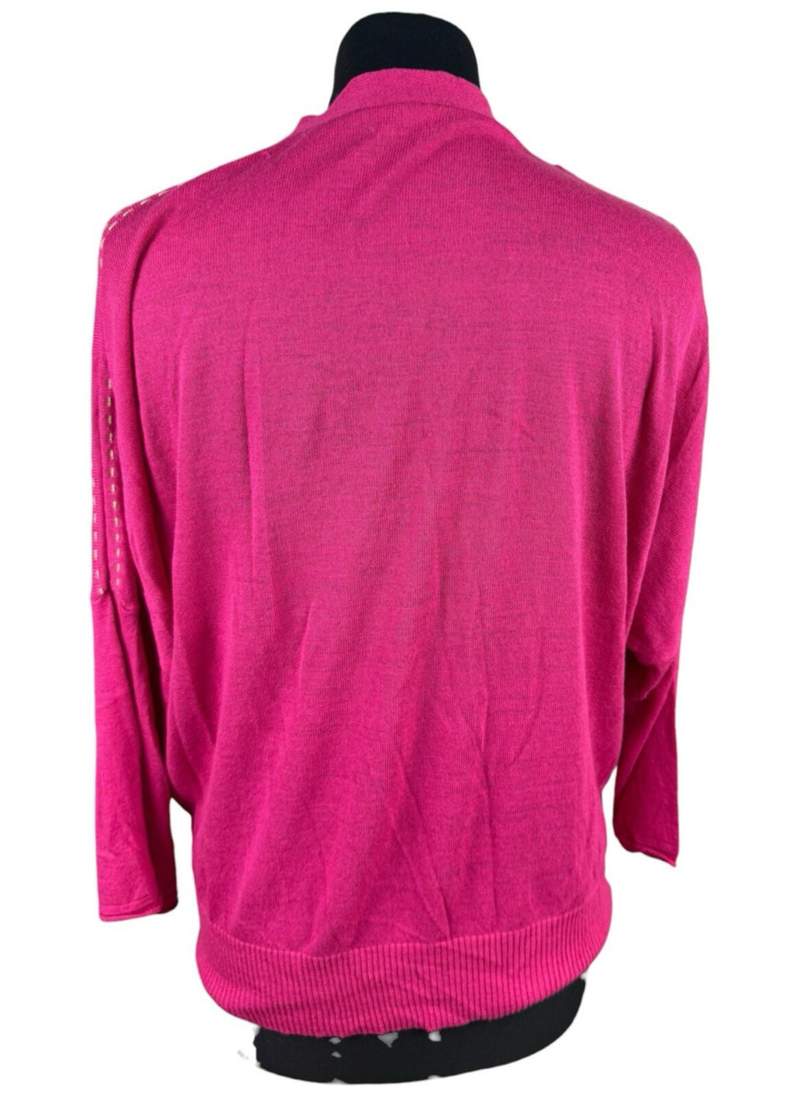 United Colours of Benetton Cardigan Women's UK One Size Lightweight Bright Pink