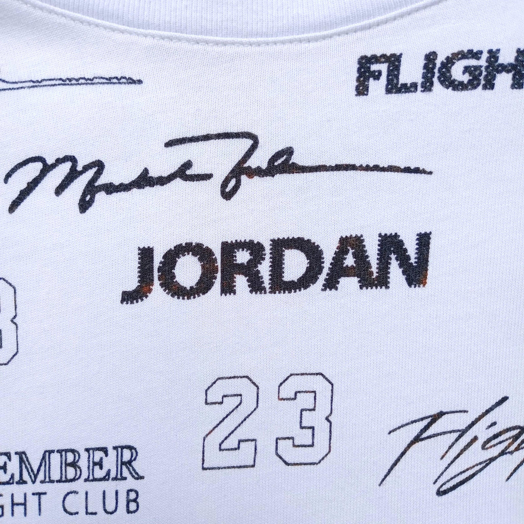 Nike White Nike Air Jordon T-Shirt Men's UK Size M White 100% Cotton Graphic Print