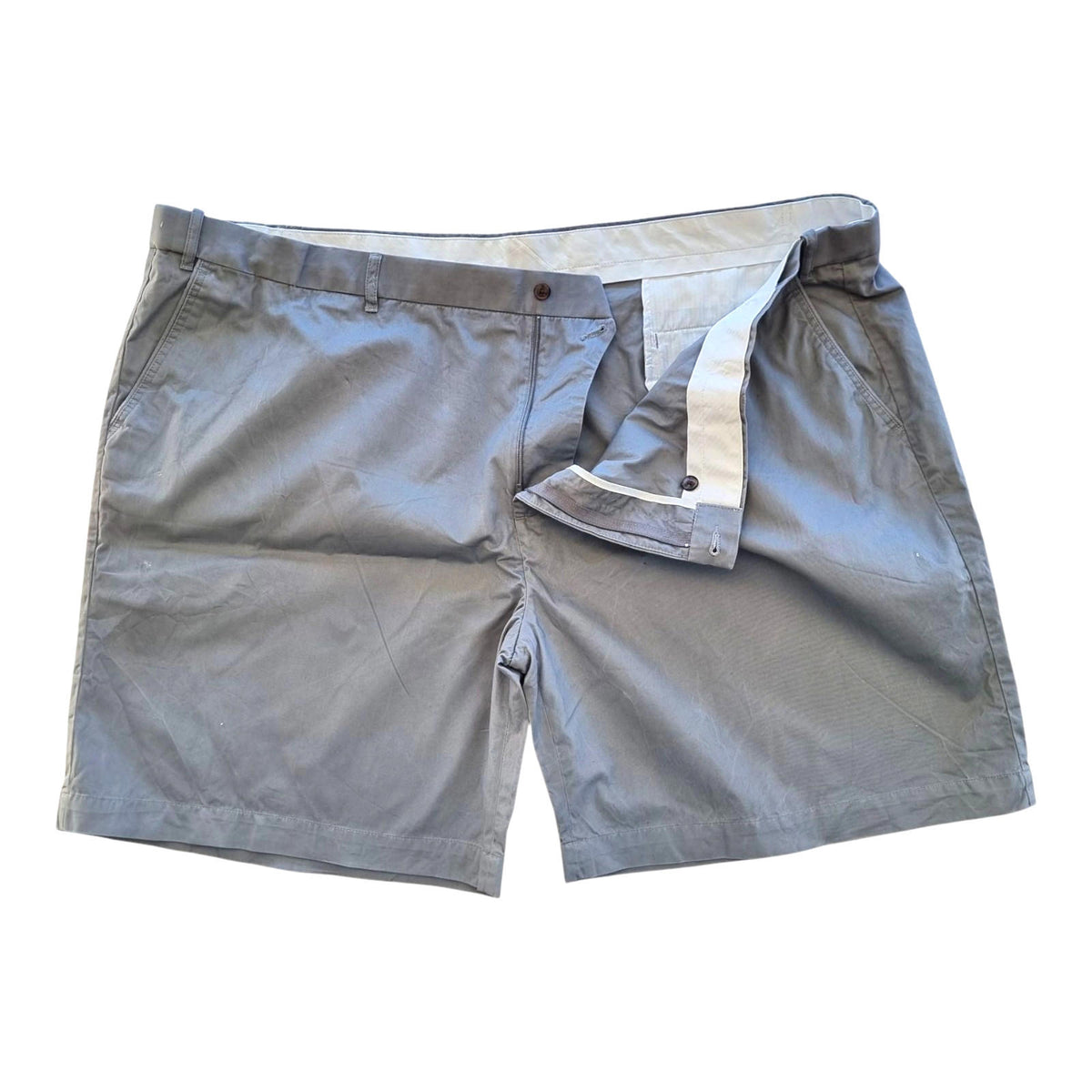 Skopes Chino Shorts Men's UK Size 6XL 54" Waist Grey Pockets 100% Cotton