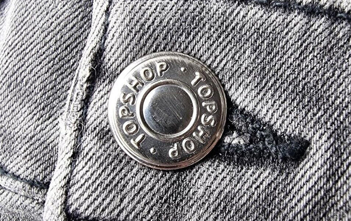 Topshop Jamie Jeans Women's UK Size W26 L28 Grey Denim Petite Ankle Grazer