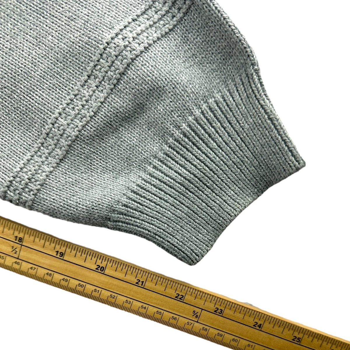 Nautica Gray Nautica Knit Jumper Men's UK Size XL Grey Stripe Long Sleeve 100% Cotton Sweater