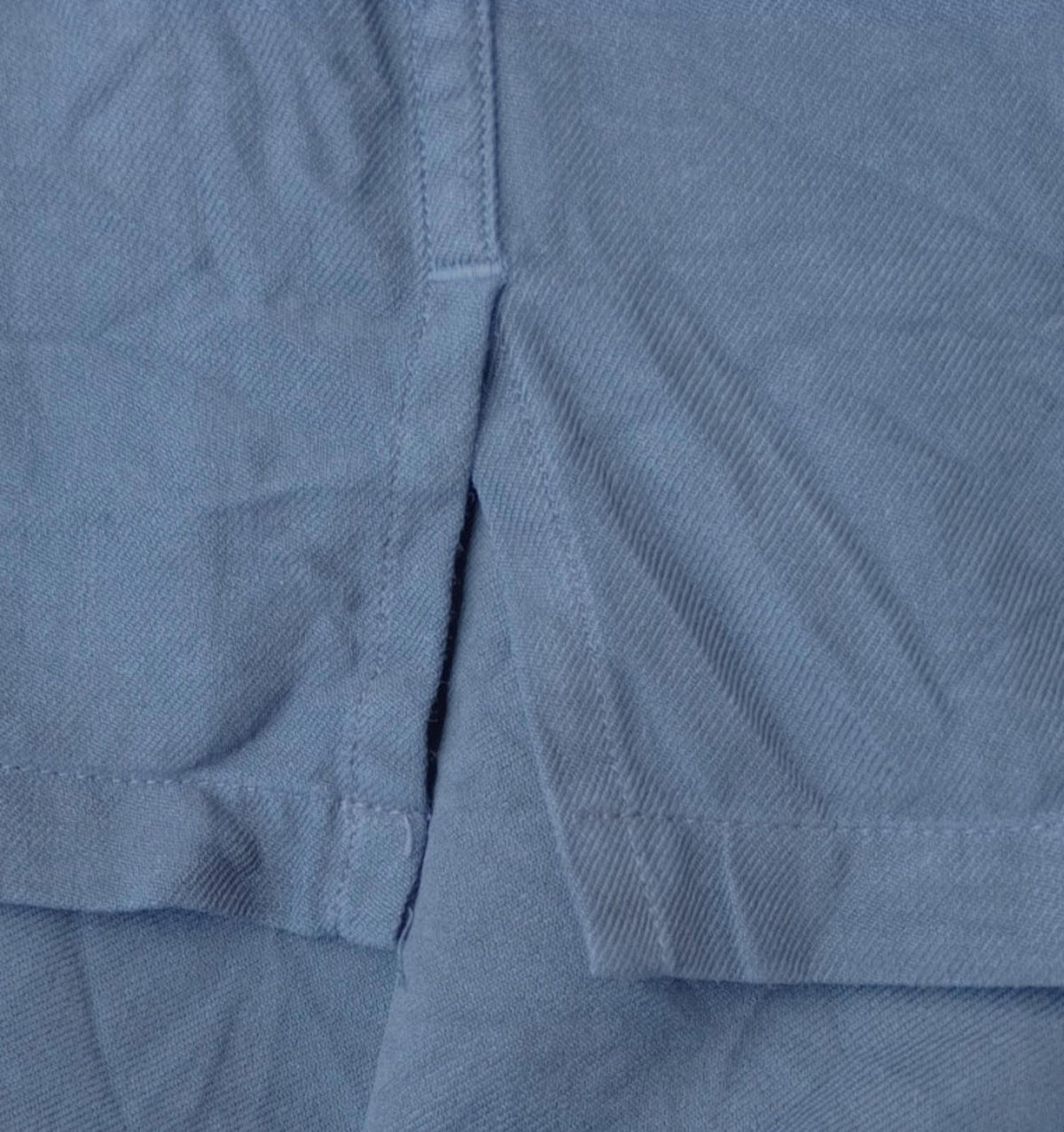 Nautica Shirt Men's UK Size M Blue Short Sleeve Silk Blend Easy Care Embroidered