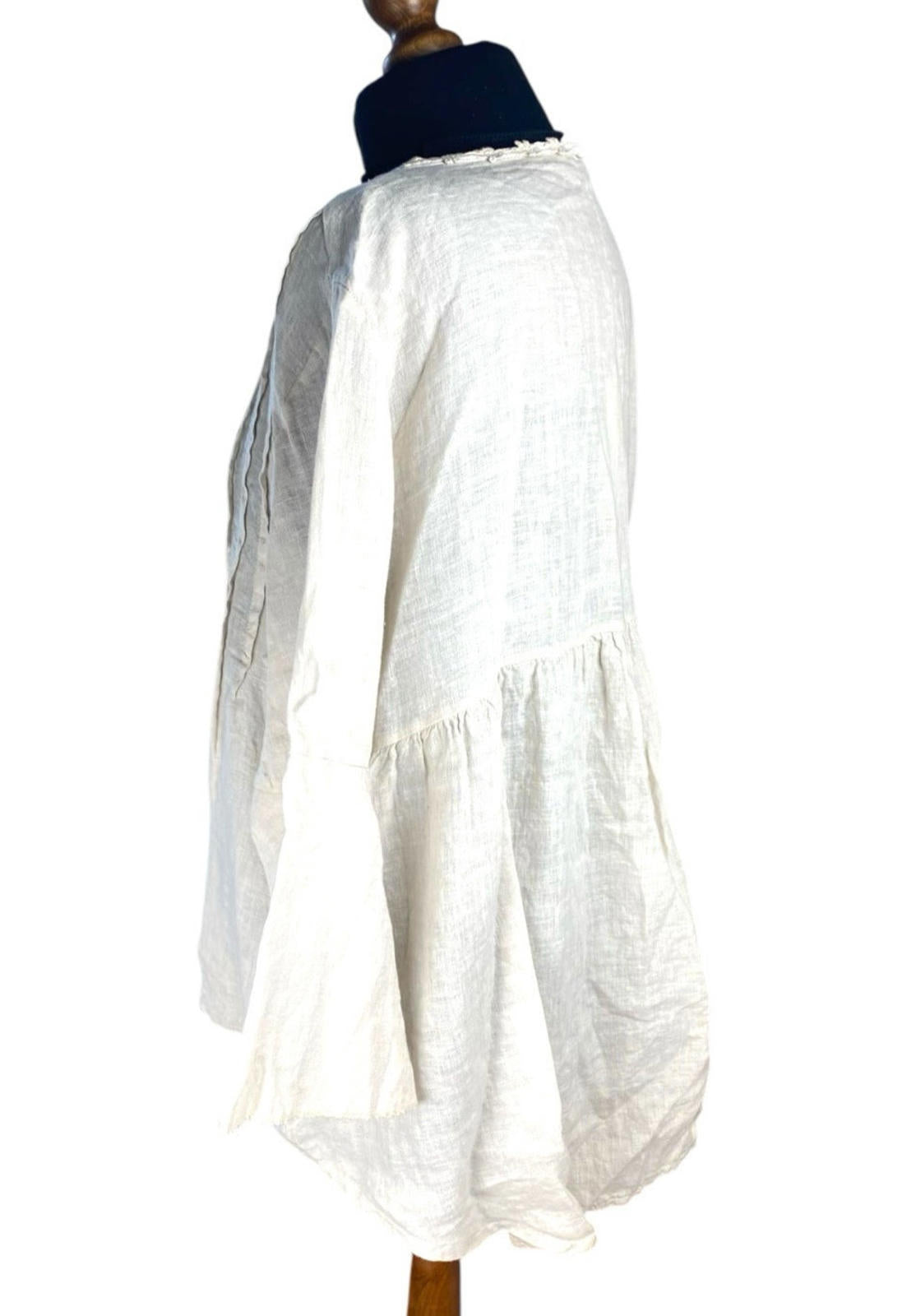 Diverse Beige Linen  Blouse Women's UK Size L (12-14)