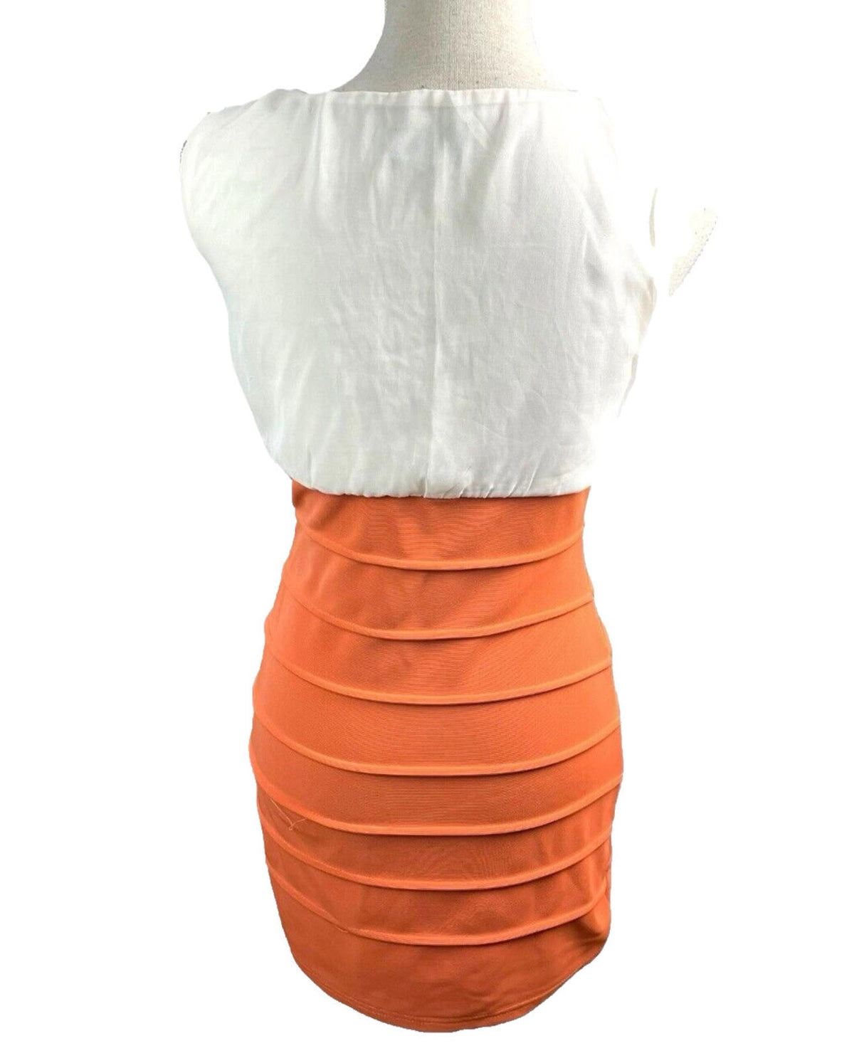 AX Paris Orange AX Paris Burnt Orange Midi Dress Bodycon Women's UK Size 10