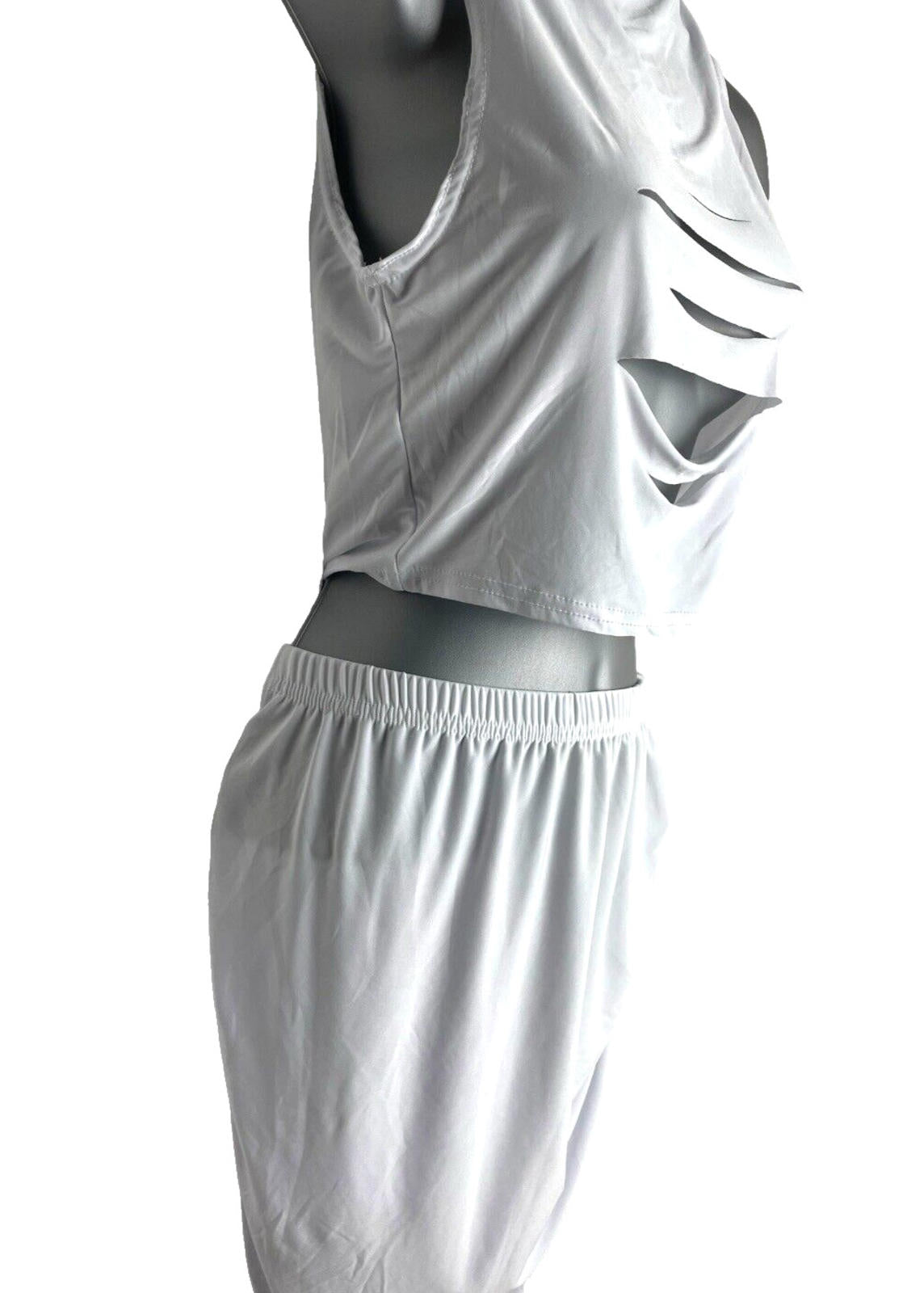 Pretty Little Thing Two-Piece Set Women's UK Size 8 Bandage Skirt & Crop Top