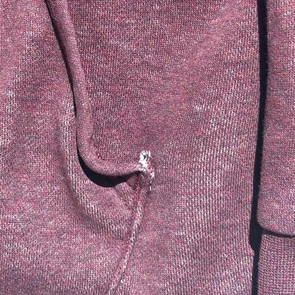 Under Armour Hoodie Men's UK Size S Burgundy Red Long Sleeve Pocket 100% Cotton