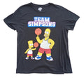 Fox Black Team Simpsons Graphic Print T-Shirt Men's UK Size L Black Crew Neck Basketball