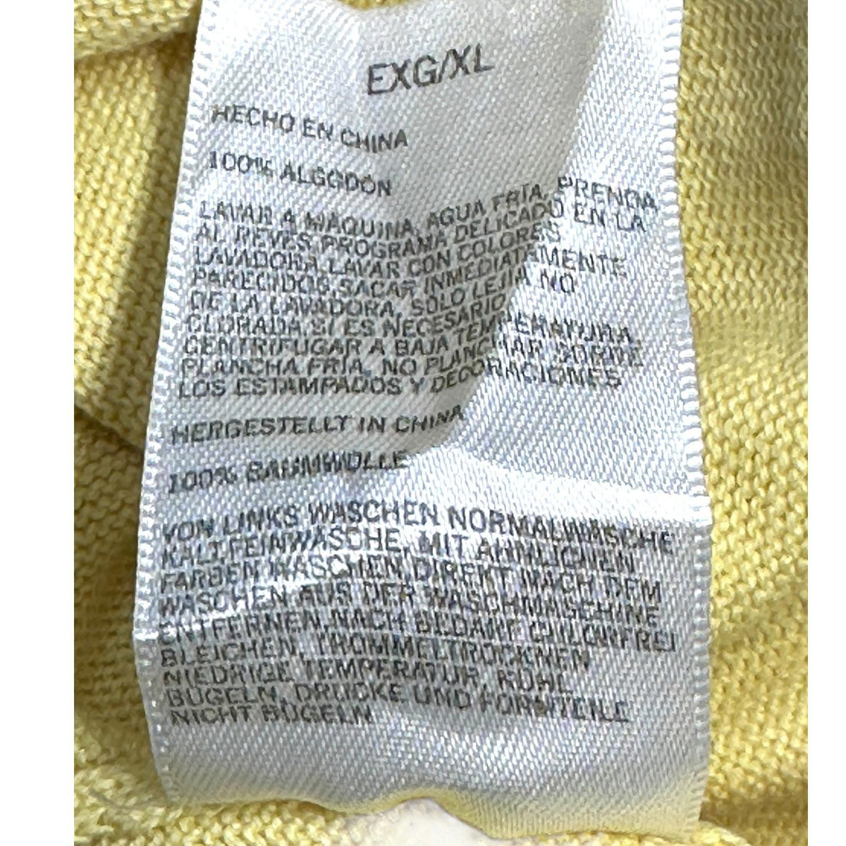 Nautica Knit Jumper Men's UK Size XL Yellow Long Sleeve 1/4 Zip Embroidered Logo