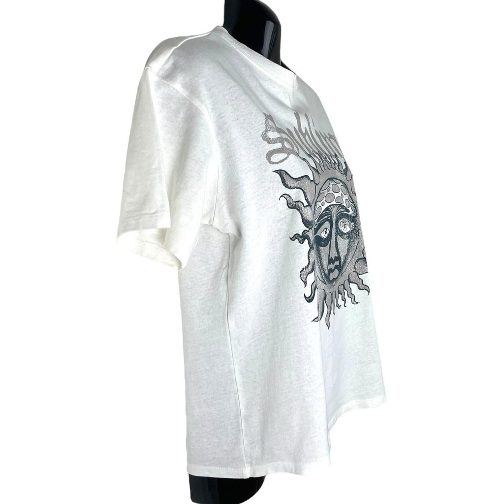 Divided White Oversized Printed T-Shirt Sublime Women's UK Size 2XS