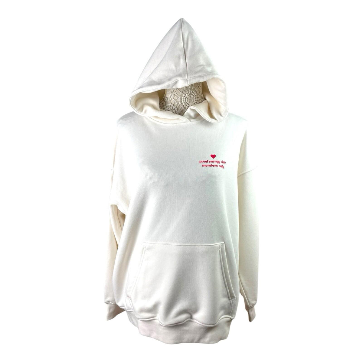 The Couture Club Off White Oversized Hoodie Women’s UK Size XXS