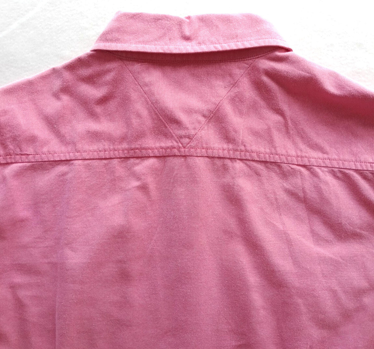 Tommy Hilfiger Shirt Men's UK Size S Pink Long Sleeve Pockets 100% Cotton
