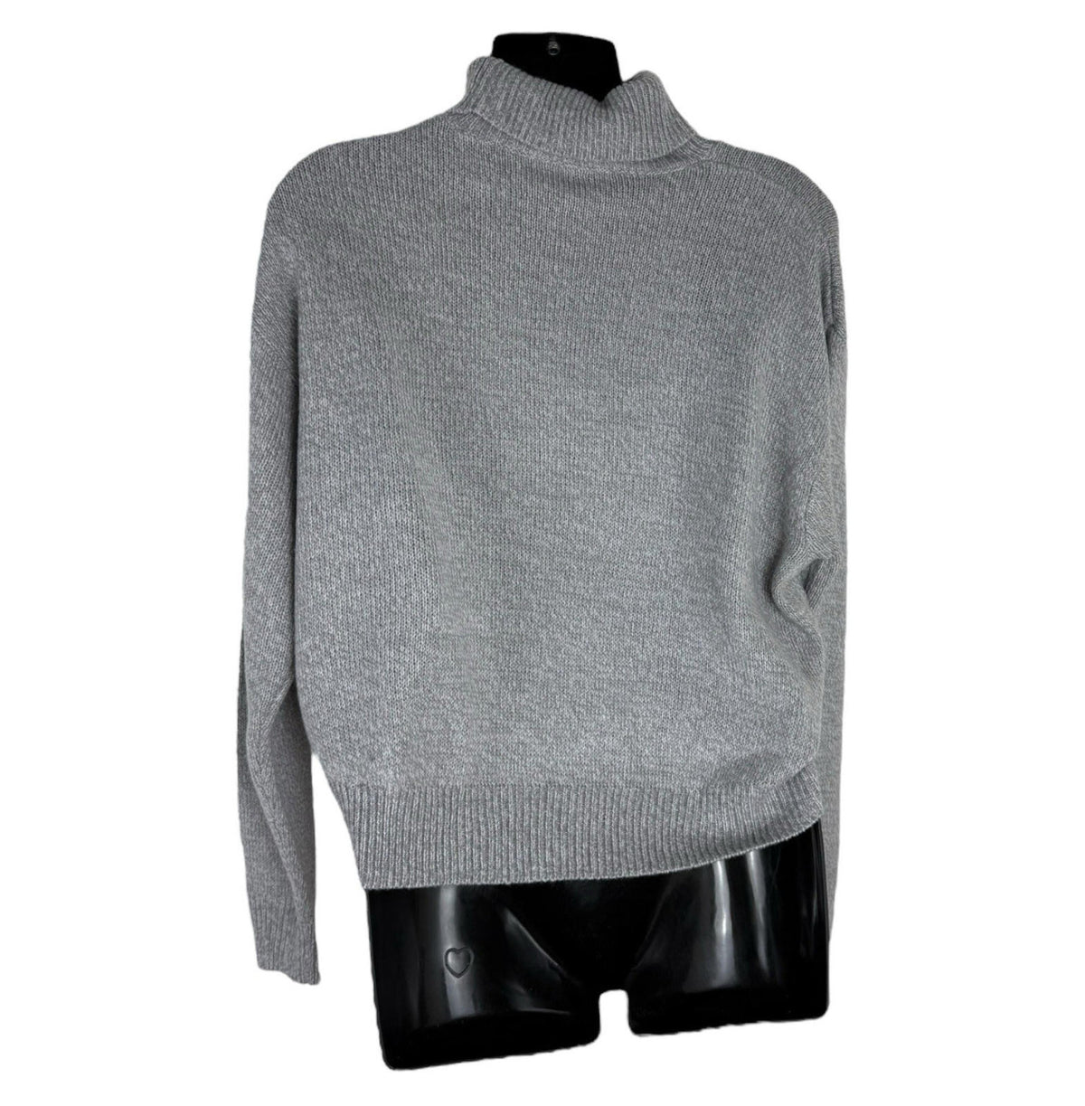 Divided Gray Divided Polo Neck Jumper Women's UK Size XS Grey Long Sleeve