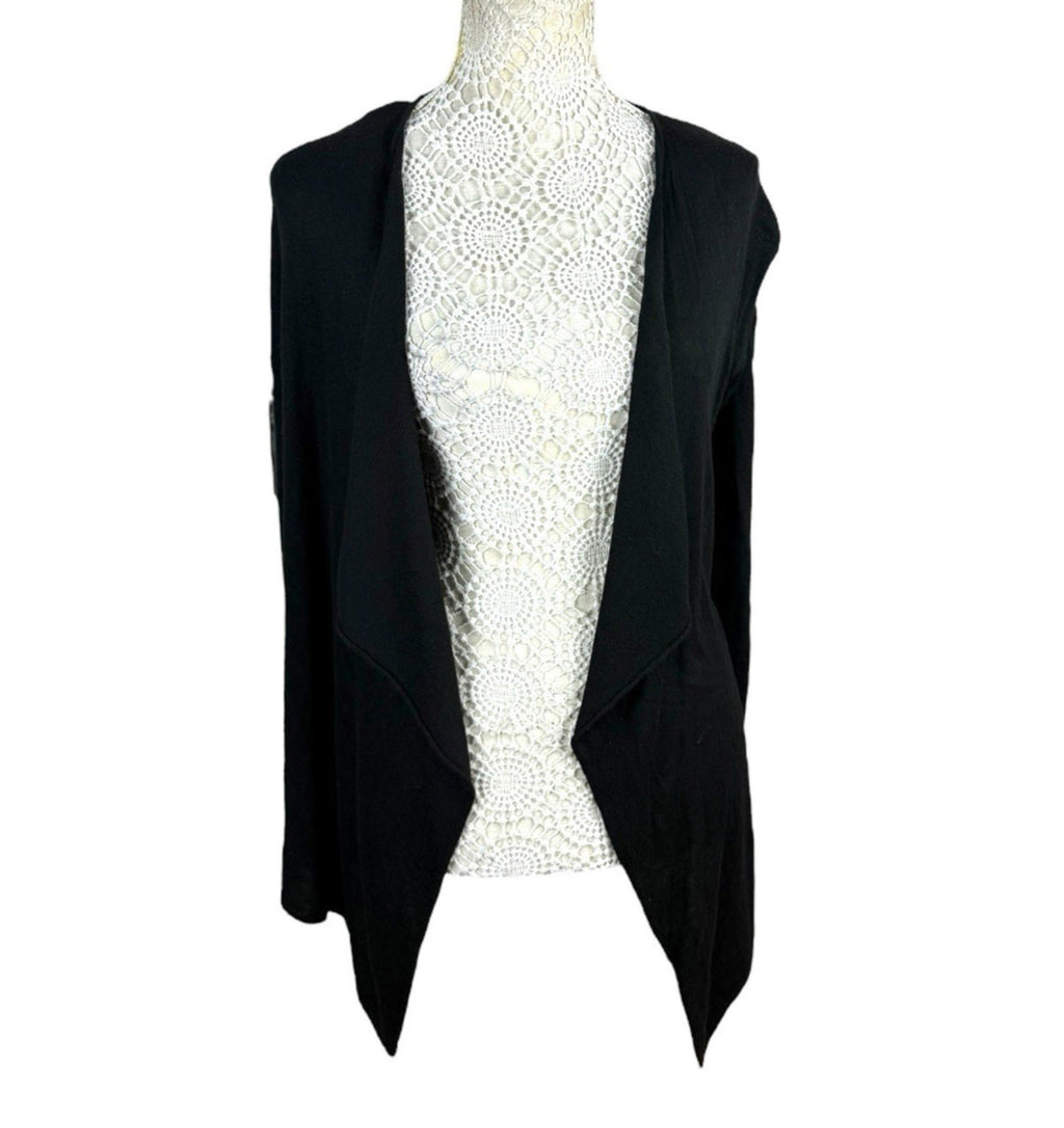H&M Black Thin Cardigan Open Front Women's UK Size XS