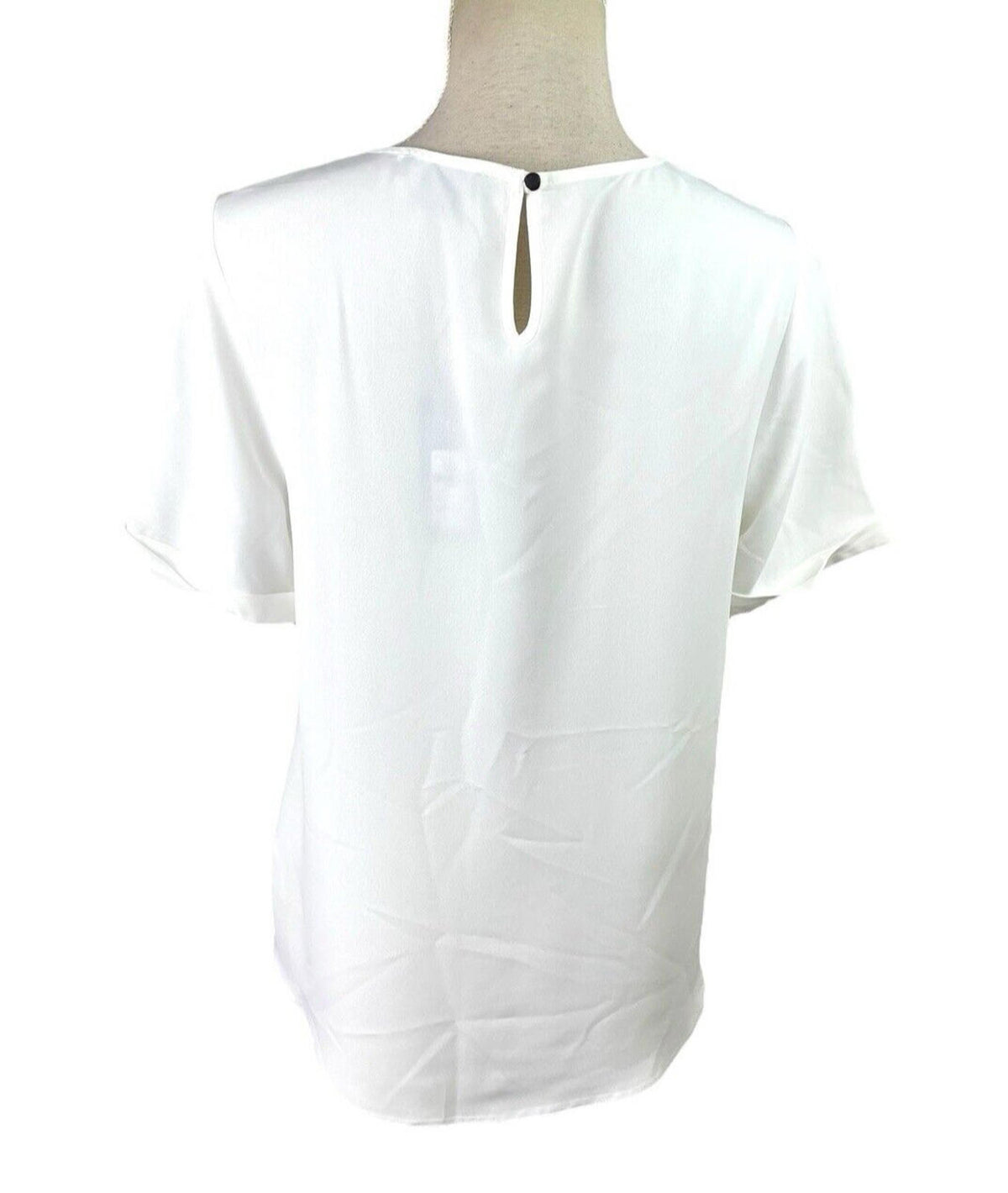 Primark White T-Shirt Blouse Lightweight Women's UK Size 12