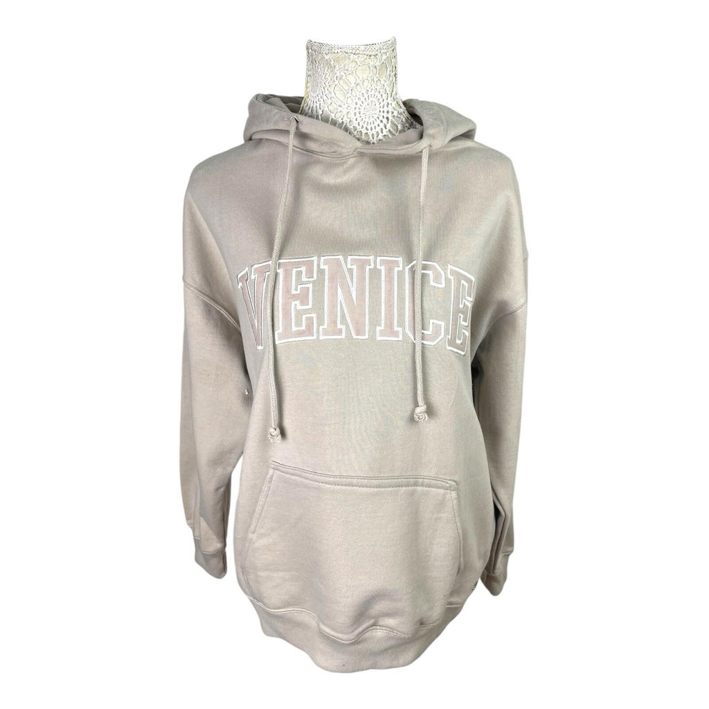 Pull&Bear Beige Oversized Hoodie Venice Women's UK Size XS