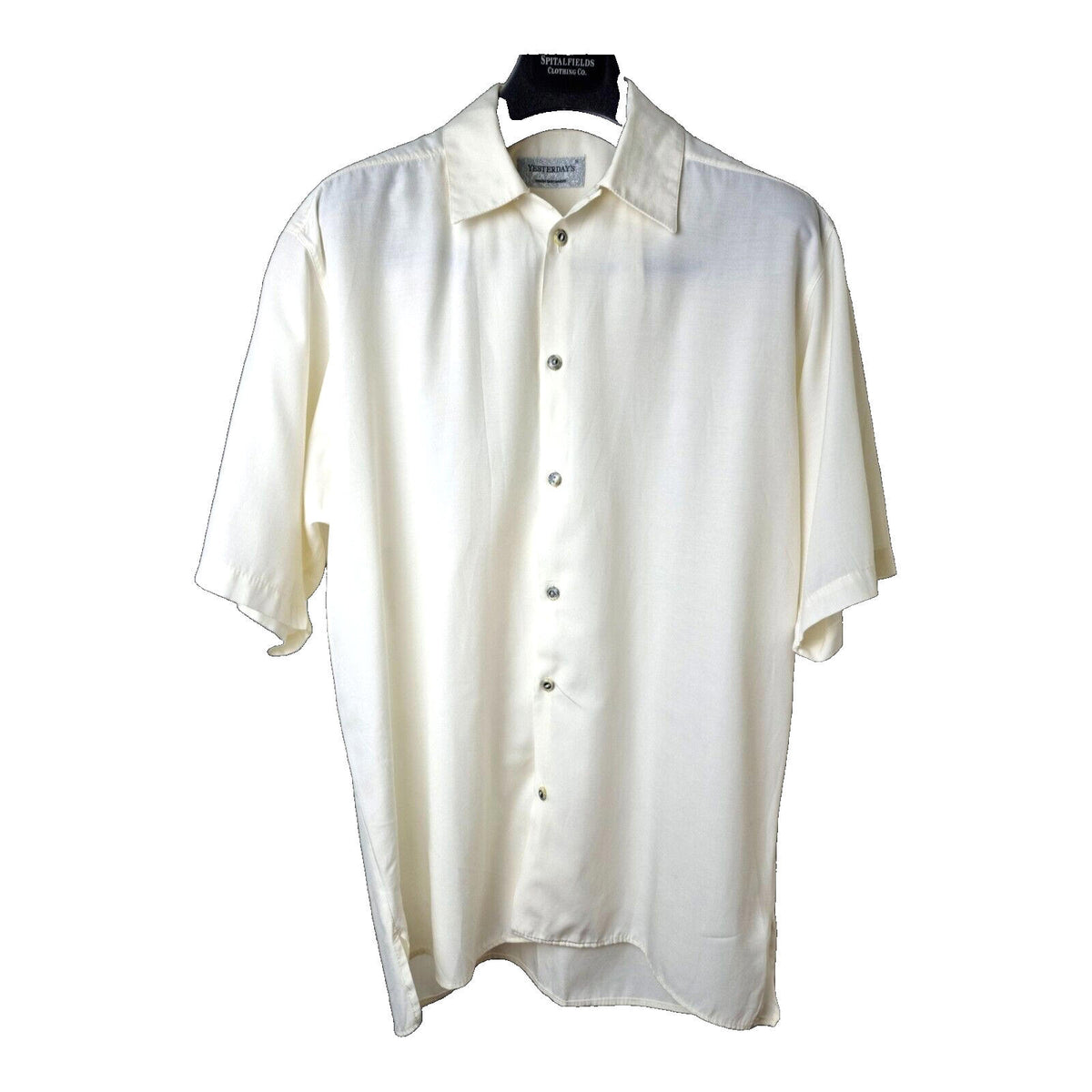 Yesterday's Men's Shirt Short Sleeve  42"-44" Chest 15" Collar Size Large