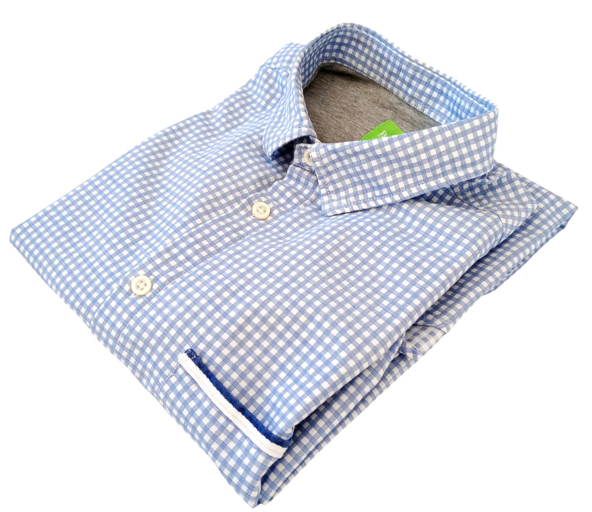 Hugo Boss Blue Hugo Boss Shirt Men's UK Size M Long Sleeve Blue Check 100% Cotton Pocket Modern