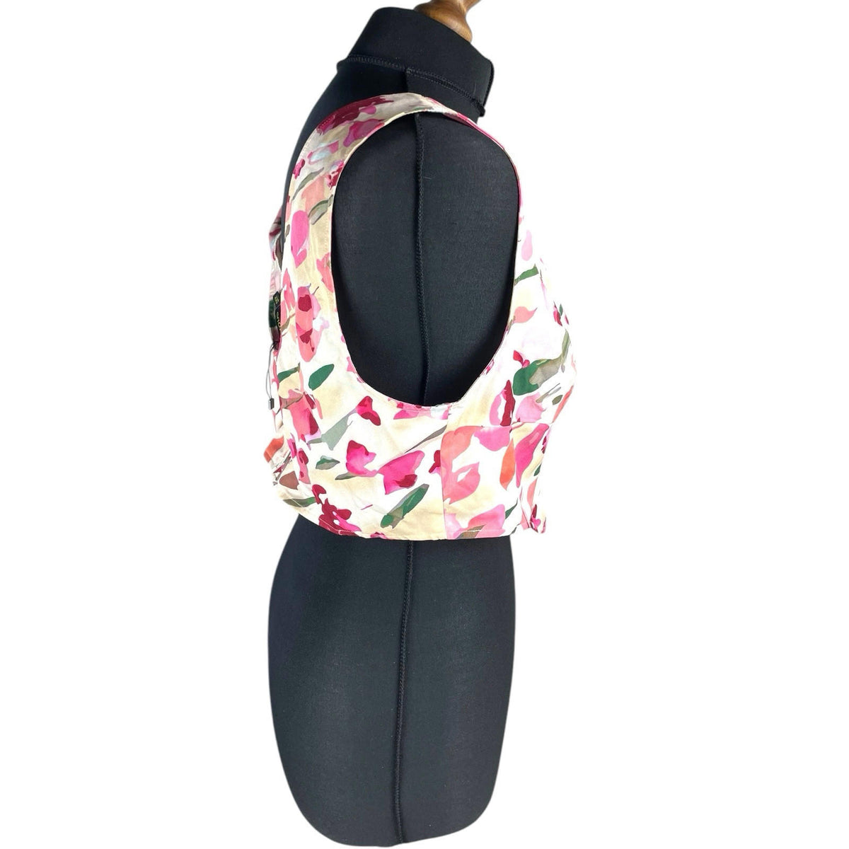Ravi Famous Boned Crop Top Floral Women's UK Size 16