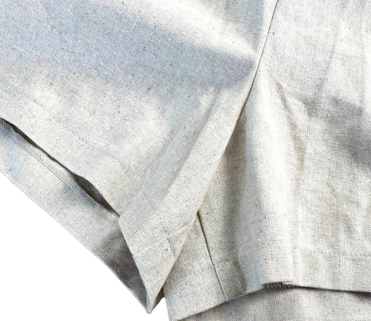 Beige Linen One Shoulder Playsuit Big Bow Detail Women's UK Size S