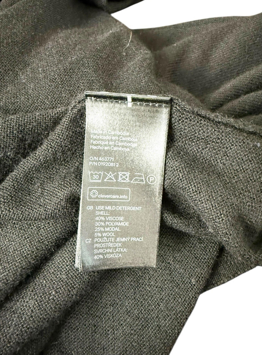 H&M Black Thin Cardigan Open Front Women's UK Size XS