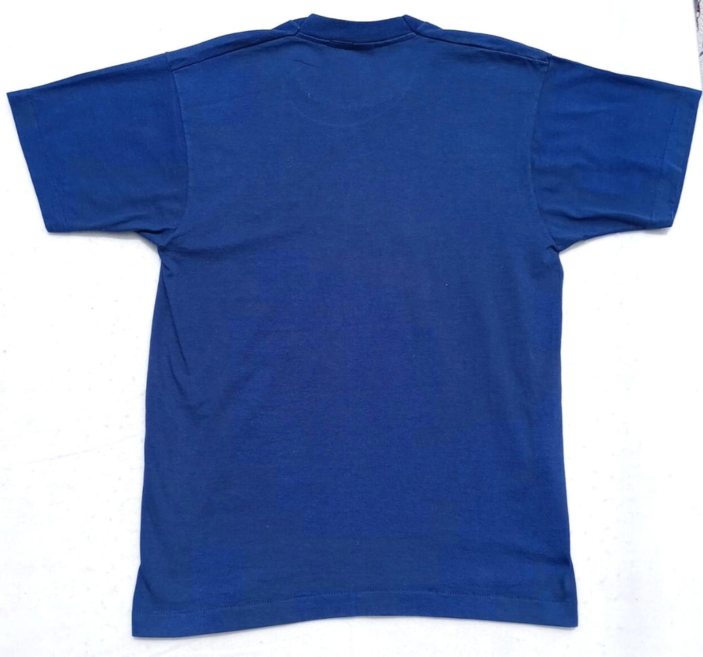 Screen Stars Best T Shirt Men's UK Size L Blue Graphic Print 4th July American