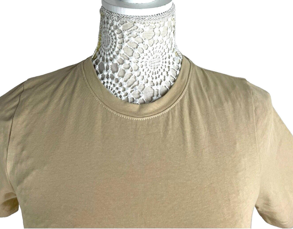 Pretty Little Thing Tall Beige T-shirt Women's UK Size 8